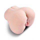 Masturbator Dublu, Shaking, Olga Vagin si Anus, 10 Moduri Vibratii Puternice, Superskin, USB Magnetic, Natural, 3.6 kg