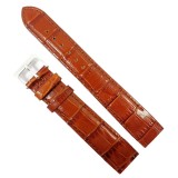 Cumpara ieftin Curea Ceas Din Piele Maro / Neagra 20mm WZ1908