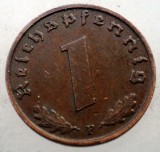 2.559 GERMANIA WWII 1 REICHSPFENNIG 1939 F, Europa, Bronz