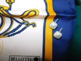 Brand BELLOTTI, esarfa matase naturala, cercei noi cadou