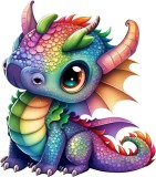 Cumpara ieftin Sticker decorativ, Dragon, Multicolor, 67 cm, 1262STK-6