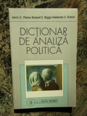 Dictionar De Analiza Politica - J.c. Plano R.e. Riggs H.s. Robin