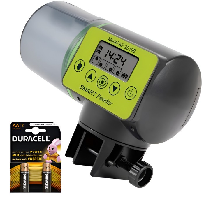 Hranitor SMART pentru acvariu, ZEQAS, capacitate rezervor 200 ml, universal, utilizare manuala si automata, doua metode de fixare, silentios, display