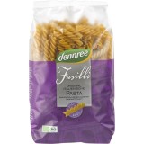 Paste Integrale Fusilli Dennree Bio din Grau Dur, 8-10 min, Bogate in Fibre, Reteta Italiana, Alergeni Grau