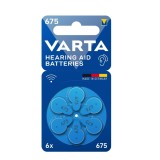 Baterie proteze auditive Varta 675 A, 1.45V, 1.45V, zinc-aer, 6 buc
