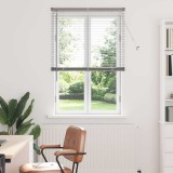 Jaluzea pentru Fereastra cu perdele Manual Argintiu Aluminiu