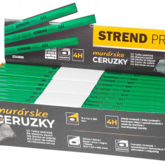 Creion Strend Pro, zidărie, 250 mm, cerneală neagră, pătrat, pentru piatră, sellbox 72 buc.