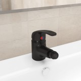 VidaXL Baterie mixer pentru bideu baie, negru, 13x12 cm