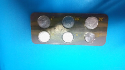 SV * Brazilia 1 CENTAVO 5 - 10 - 20 - 50 CENTAVOS + 1 REAL 1994 - 1997 * UNC foto