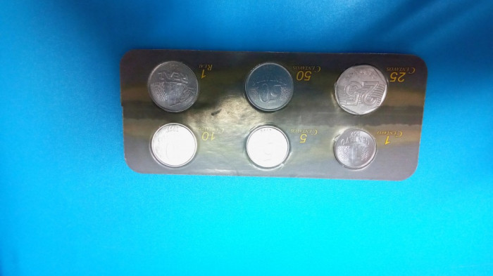 SV * Brazilia 1 CENTAVO 5 - 10 - 20 - 50 CENTAVOS + 1 REAL 1994 - 1997 * UNC