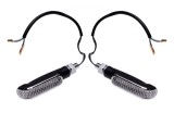 Set semnalizari moto LED, 12V1W, sticla alba, culoare negru mat Cod Produs: MX_NEW AM1382
