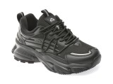 Cumpara ieftin Pantofi sport TEPOR negri, TP62, din material textil