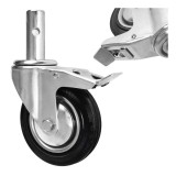 Roata pivotanta cu frana, 160 mm, capacitate maxima 125 kg, Geko G71542
