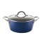 Oala cu capac Zilan ZLN9617 diamond, cu baza de inductie, ceramica si inox, usor de spalat, 24 cm,4L