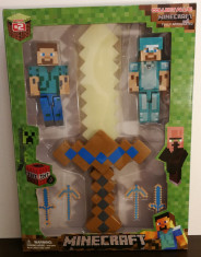 Set Sabie + 2 Figurine Minecraft foto