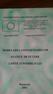 Modelarea convertoarelor statice de putere limite si posibilitati Radomirescu foto