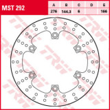 Disc fr&acirc;nă fix față, 276/144,3x6mm 6x166mm, diametru gaură de centrare 10,5mm, spacing 0 compatibil: HONDA CBR 1000F/1000F (Interceptor)/1000F2 (Bol d, Trw