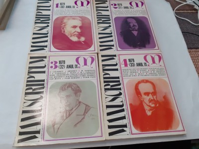 MANUSCRIPTUM 1-4 1978 COMPLET foto