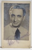 PIERRE BRASSEUR ( 1905 -1972 ) , ACTOR FRANCEZ , FOTOGRAFIE SEMNATA OLOGRAF , TIP CARTE POSTALA , ANII &#039;40