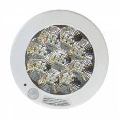 Plafoniera 36 LED 5W Alb Rece cu Senzor de Miscare 22cm 220V foto