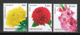 Moldova 2023 Mi 1251/53 MNH - Flora. Flori de gradina, Nestampilat