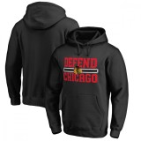 Chicago Blackhawks hanorac de bărbați cu glugă black Hometown Collection Defend - XXXL
