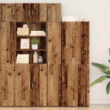 vidaXL Dulap de depozitare 3 pcs Lemn vechi 30 x 42,5 x 225 cm 3365627