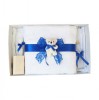 Trusou botez dantela albastra si ursulet Denikos&reg; 434