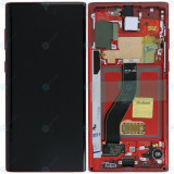 Samsung Galaxy Note 10 (SM-N970F) Unitate de afișare completă aura roșie GH82-20817E GH82-20818E