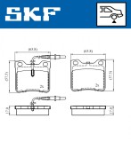 SKF VKBP 91059 E set placute frana,frana disc