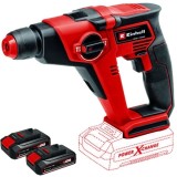 Einhell TE-HD 18/12 Li PXC + Twinpack CB - Rotopercutor SDS-Plus 1.3 J + Set 2 acumulatori Li-Ion 18 V 2.5 Ah