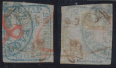 MOLDOVA 1858 timbru Cap de Bour 40 parale cu stampila rotunda Galatz expertizat Philipp Kosack