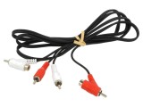 Cablu RCA Goobay 1,5m, soclu x2 - mufă RCA x2, cod 50214