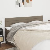 Cumpara ieftin Tăblii de pat, 2 buc, gri taupe, 100x5x78/88 cm, textil