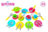 Cumpara ieftin Set de vesela pentru gatit, cu scurgator, 33 de piese TechnoK