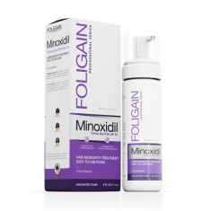 Spuma pentru Cresterea Parului, Foligain, Minoxidil 2%, Tratament pentru 3 Luni, 177ml