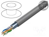 Cablu F/UTP 4x2x26AWG 5e Cu LSZH gri 500m - BELDEN