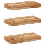 Cumpara ieftin Rafturi suspendate 3 buc. 60x20x4 cm lemn masiv acacia netratat
