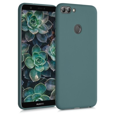 Husa pentru Huawei P Smart / Enjoy 7s, Silicon, Verde, 44124.171 foto