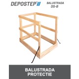 DEPOSTEP DSS-B balustrada de protectie scara de pod universala