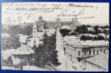 Bucovina 1923 Cernauti Czernowitz - Residenzgasse mit Residenz - printata, circulata la Graz, 1 timbru intact, editor A.Tennenbaum