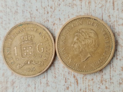 1 gulden 2003 Antilele Olandeze. foto