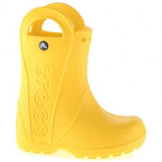 Cizme Copii Crocs Handle Rain Boot Kids Yellow 12803730 foto