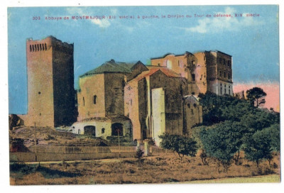 AD 918 C. P. VECHE -ABBAYE DE MONTMAJOUR -FRANTA foto