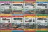 TUVALU -1984-LOCOMOTIVE-Serie completa de 8+8 timbre MNH, Nestampilat