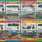 TUVALU -1984-LOCOMOTIVE-Serie completa de 8+8 timbre MNH
