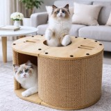 Loc de joaca pentru pisici, culcus de zgariat si jucat, JollyMag, KOT31, 57x39,5x25 cm