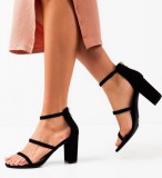 Cumpara ieftin Sandale cu toc Hazel Negre