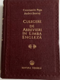 CULEGERE DE ABREVIERI &Icirc;N LIMBA ENGLEZA - CONSTANTIN POPA