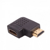 Adaptor convertor HDMI tata in unghi dreapta la HDMI mama